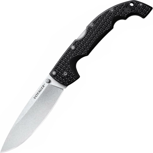 Taktisches Klappmesser Cold Steel Voyager Extra Large Drop Point, 14 cm, Stonewash, schwarz, Griv-Ex