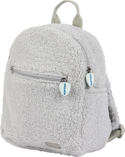 Nattou Plüsch-Kinderrucksack Teddy grau