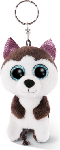 Nici Glubschis Schlüsselanhänger Hund Husky Barkley 9 cm – 1 Stück