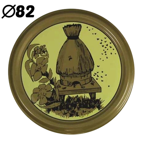 Deckel für Einmachgläser 82 mm mit 6 Verschlüssen, Design Stara Chata, 10 Stk.