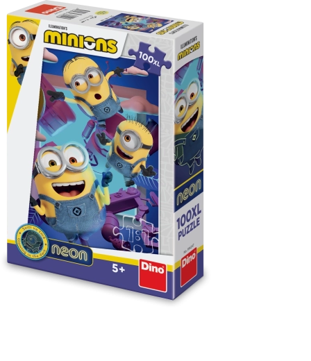Neon-Puzzle Minions mit 100 XL-Teilen