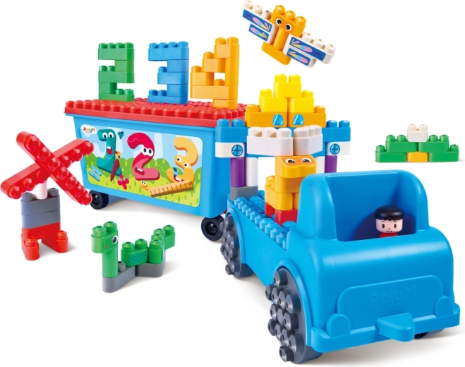 PolyM-Bausatz Abschleppwagen mit Zahlen