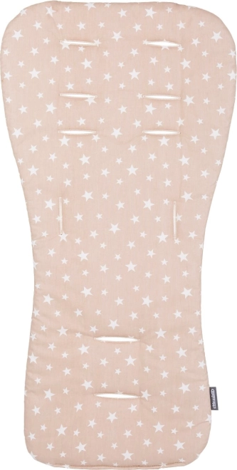 Weiche Kinderwagenunterlage Chipolino Beige Stars