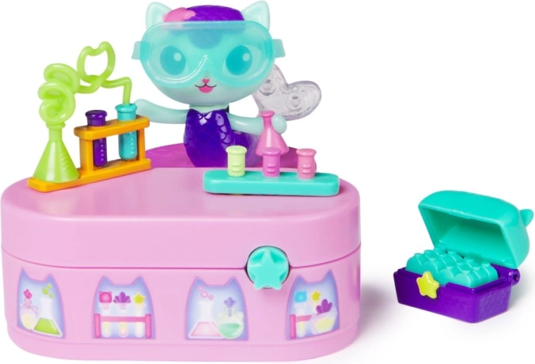 Gabby's Dollhouse Set mit Figur Meerkätzchen und Zubehör
