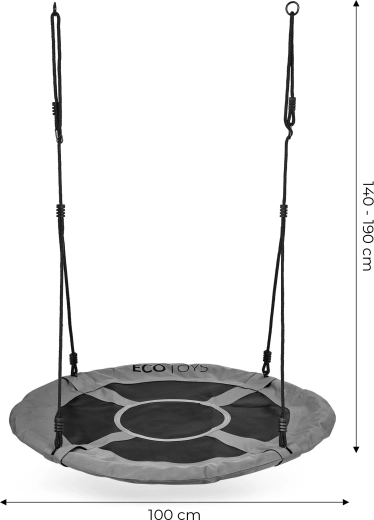 Große und bequeme Sitzfläche 100 cm