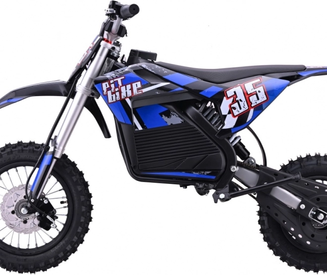 Elektrisches Motorrad Pit Bike blau