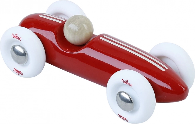 Vilac Mini-Rennwagen aus Holz Vintage rot