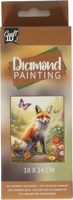 Diamantmalerei Fuchs 14x18 cm