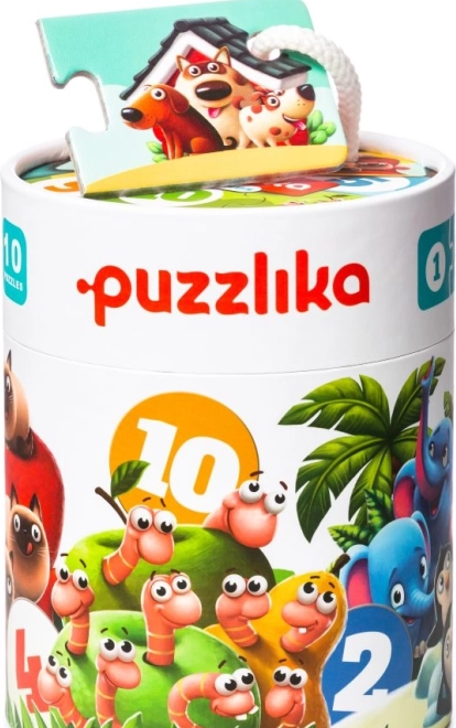 Puzzlika Freunde – mein erstes Zahlenpuzzle 1–10, 20 Teile
