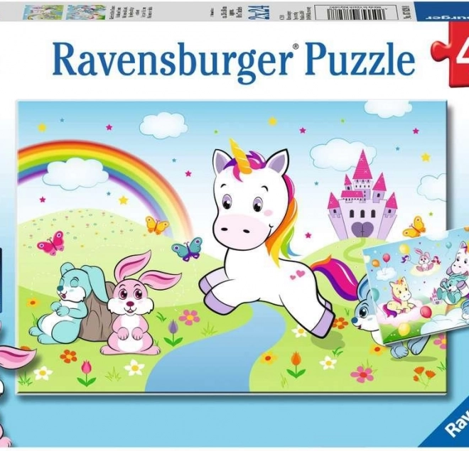 Puzzle RAVENSBURGER Märchen-Einhorn 2×24 Teile