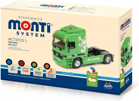Zusammenbaubares Modell Actros L im Maßstab 1:48 - grün