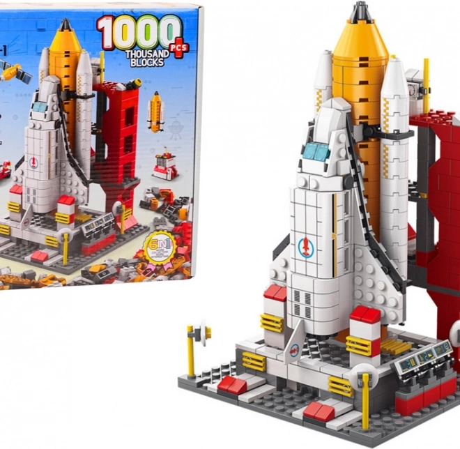 Konstruktionsblöcke Weltraumrakete 6in1 1000 Stk.