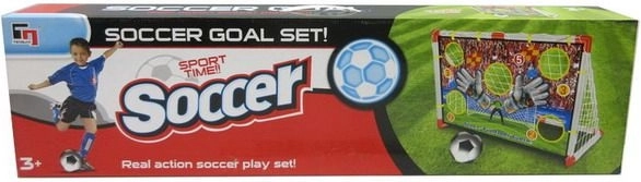 Fußballset mit Tor und Punktlöchern