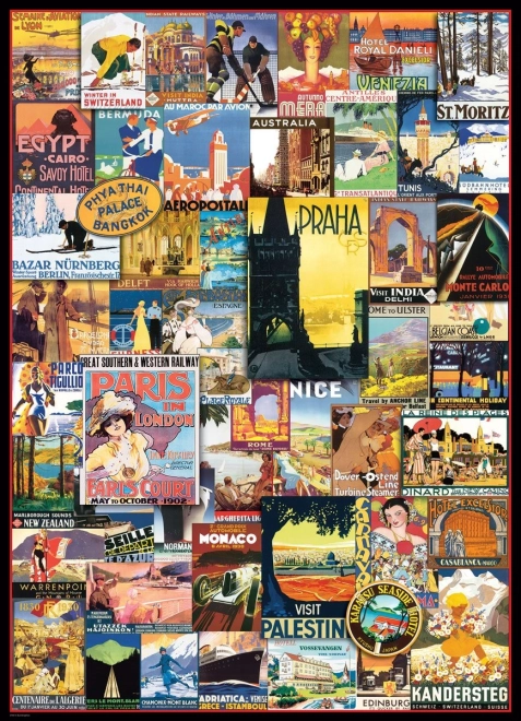 Puzzle Reiseplakate 1000 Teile EUROGRAPHICS