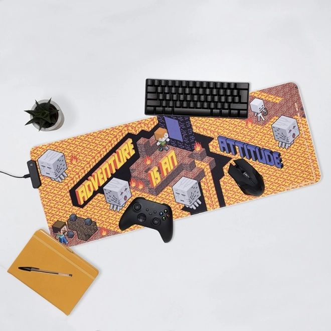 Gaming-Mauspad mit Beleuchtung Minecraft
