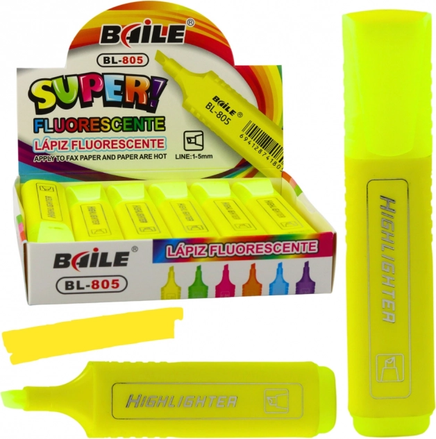 Neongelber Textmarker intensiv