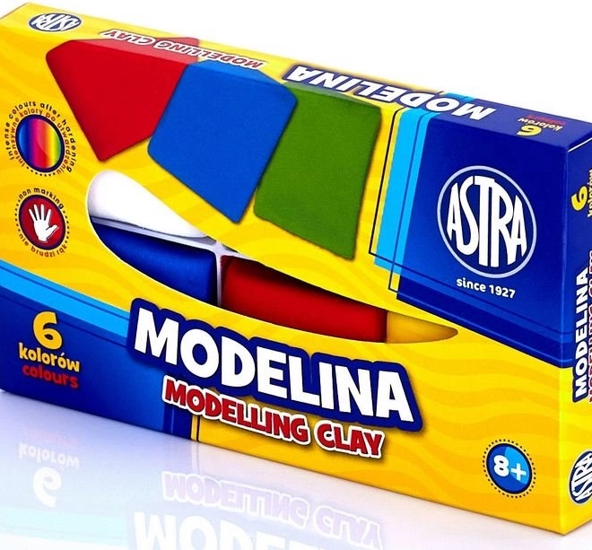 Modelliermasse ASTRA 6×21 g – Farbset für kreatives Gestalten