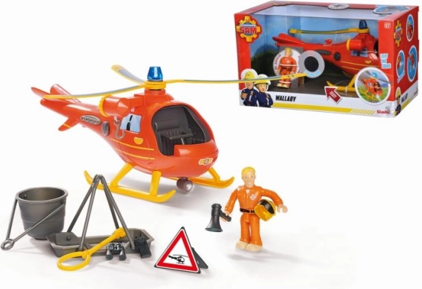 Feuerwehrmann Sam Hubschrauber mit Figur