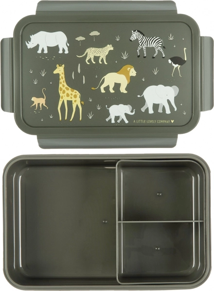 A Little Lovely Company Snack Box – Tiere der Savanne