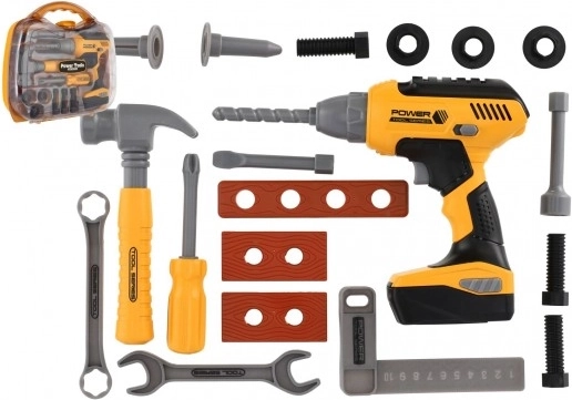 Kinderwerkzeugset mit Akku-Bohrmaschine