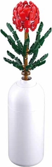 Sluban Flowers Tibouchina urvilleana in der Vase – Blumen-Bausatz (243 Teile)