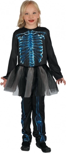 Karnevalkleid Skelett für Kinder
