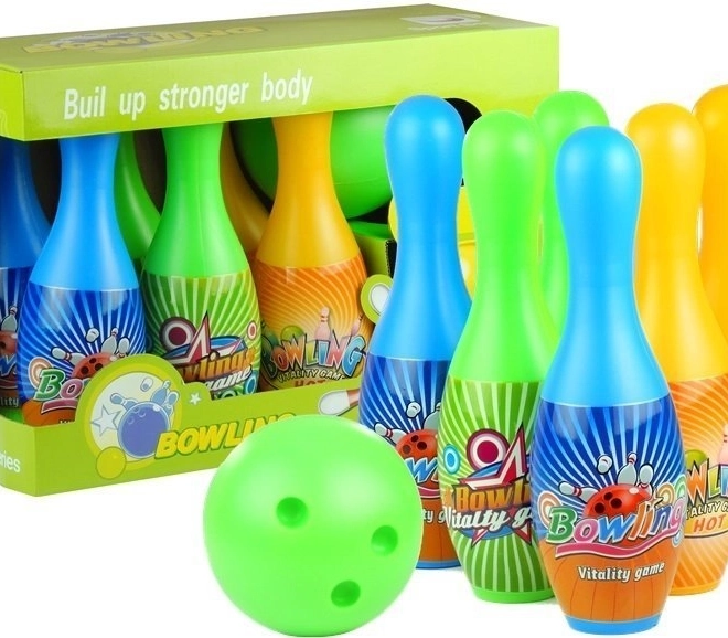 Bowling-Set für Kinder mit 6 Kegeln und Kugel