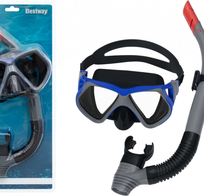 Schwimm- und Schnorchelset Schwarz mit Maske und Schnorchel – Schwarz