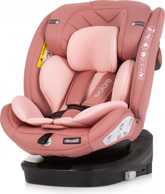 Autokindersitz i-Size 40–150 cm mit Isofix 360 von Chipolino – Flamingo
