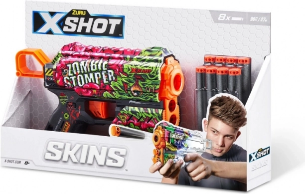 X-Shot Skins Flux Schaumblaster (8 Pfeile) – Design A