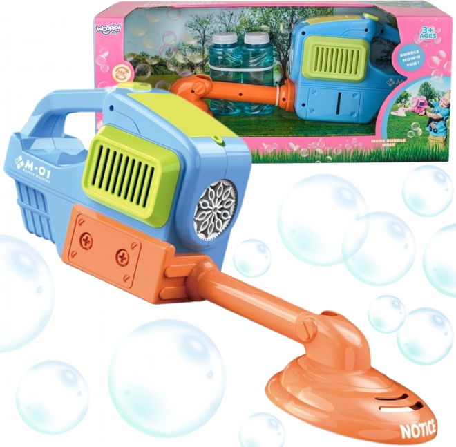 Woopie Hand-Rasenmäher für Kinder – Seifenblasenmaschine, blau