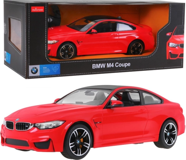 Ferngesteuertes BMW M4 Coupé Modellauto in Weiß – Rot