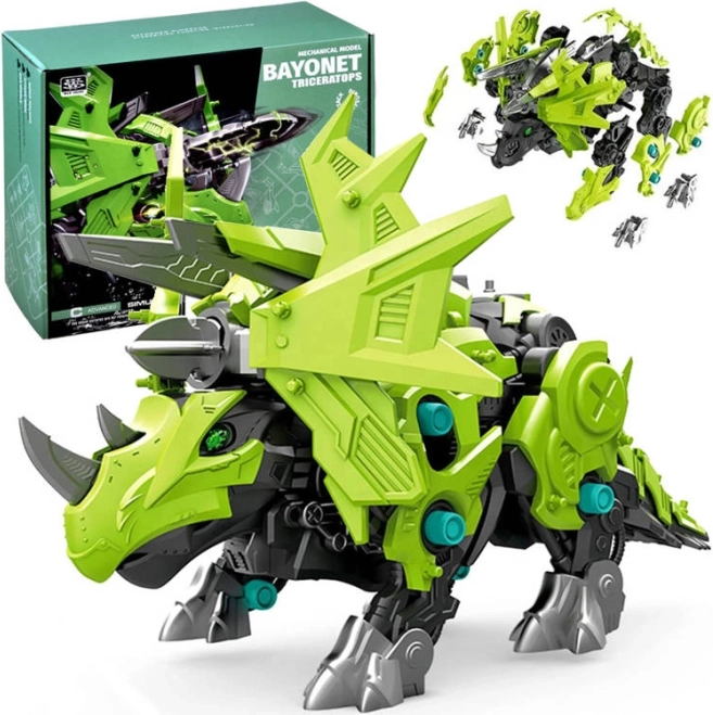 Bewegliches Modell eines mechanischen Triceratops-Roboters