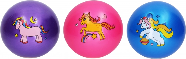 Gummiball mit Einhornmotiv 22 cm