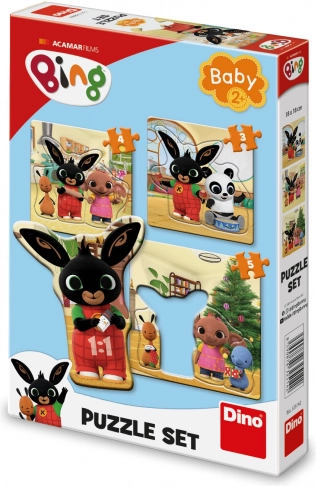 Baby-Puzzle Bing und Freunde 3-in-1 (3, 4, 5 Teile)