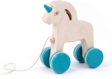 Bajo Holz-Ziehtier Einhorn