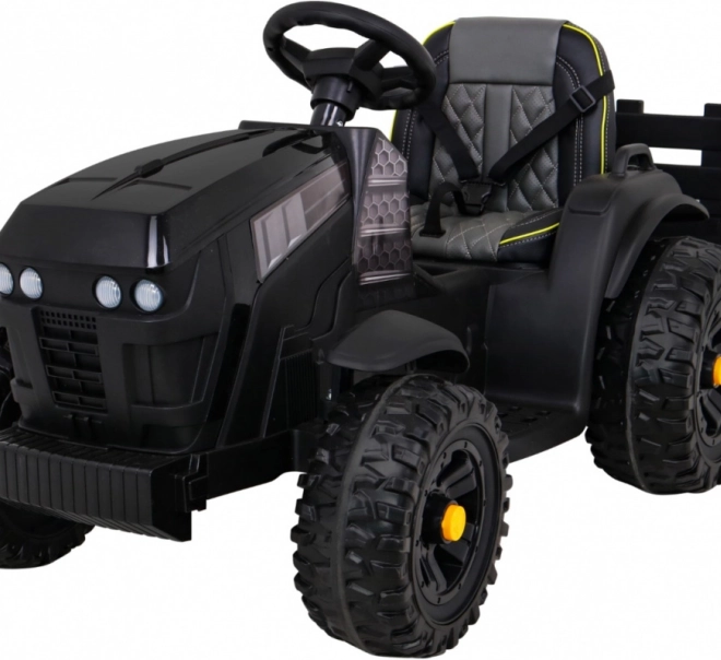 Elektrischer Kindertraktor Titanium Z mit Anhänger – schwarz