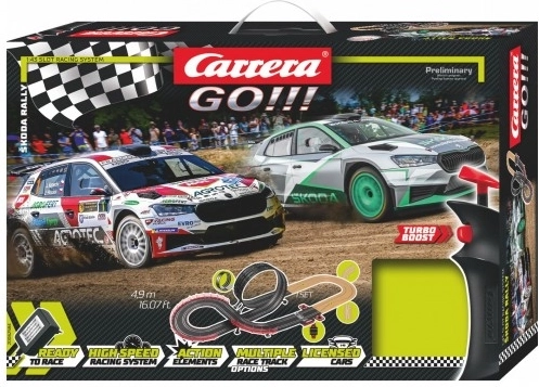 Carrera GO Autorennbahn Škoda Rally 4,9 m