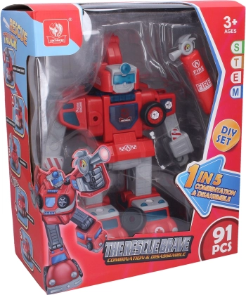 Schraubbarer Auto-Roboter mit Effekten The Rescue Brave 32 cm