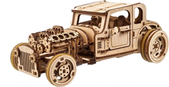 UGEARS 3D mechanisches Holzpuzzle Hot Rod Furious Mouse
