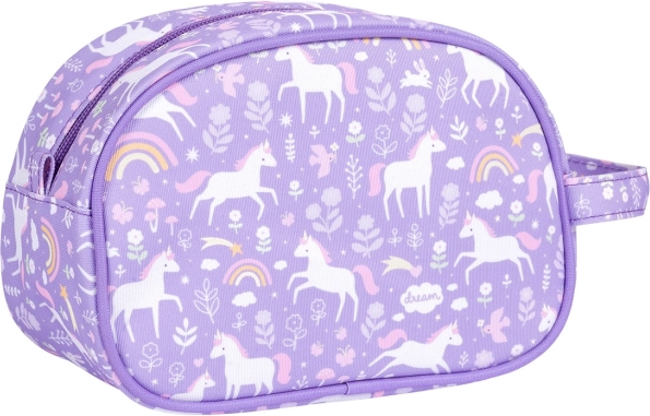 A Little Lovely Company Kosmetiktasche – Einhörner und Regenbögen