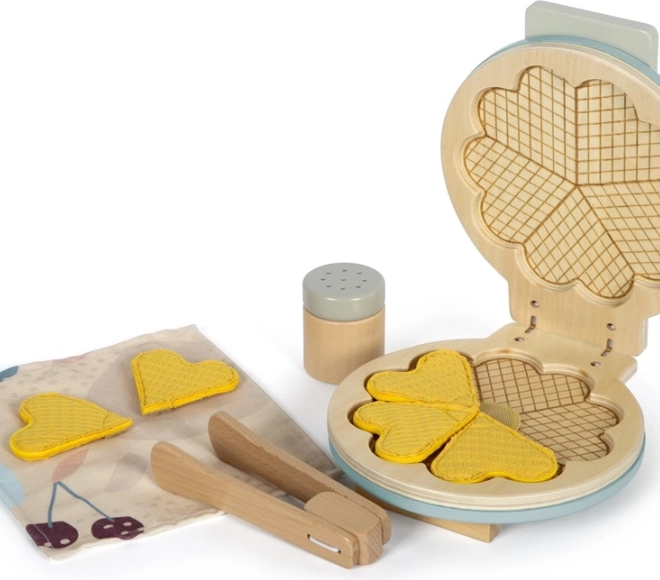 Holz-Waffeleisen-Set mit Zubehör Tasty
