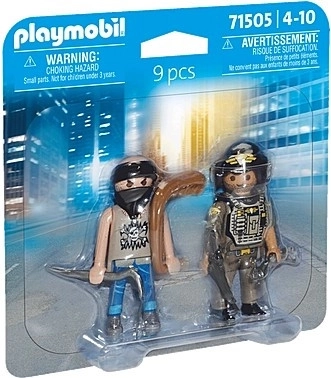 PLAYMOBIL Duo Pack Spezialtruppe und Bandit Figuren-Set