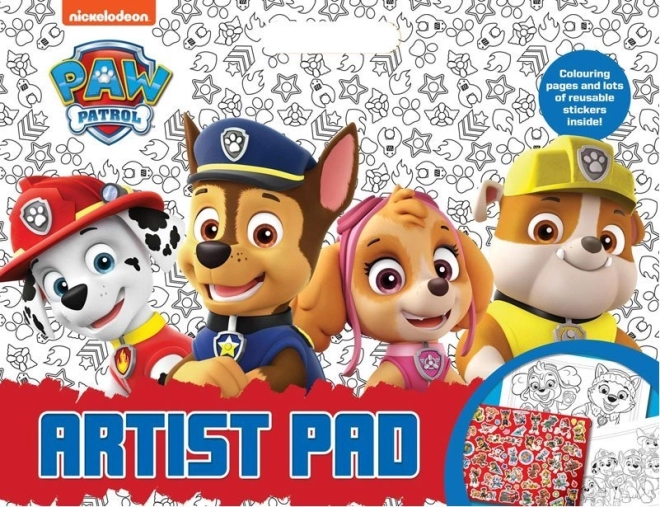 Mega-Malbuch mit Aufklebern PAW PATROL