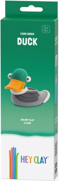 Hey Clay Bauernhofvögel – Ente, Schaumknete für Kinder
