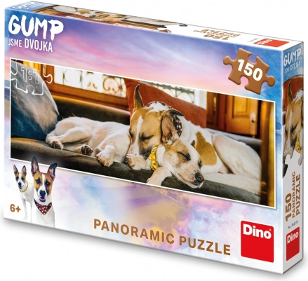 Panoramapuzzle Gump auf der Couch 150 Teile