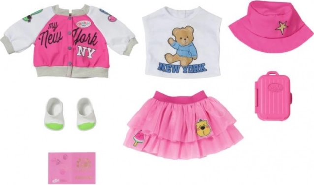 BABY born Reiseset Kleidungsset für Puppen 43 cm