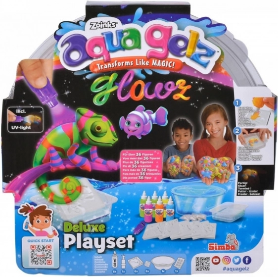 Aqua Gelz Deluxe leuchtet im Dunkeln