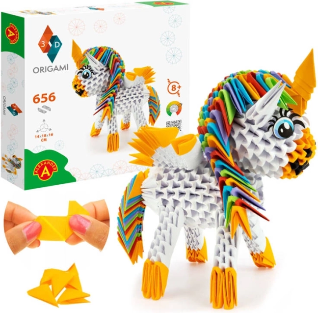 ALEXANDER 3D-Origami – Einhorn, 656 Teile