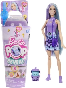 Barbie Pop Reveal Bubble Tea Puppe – Taro-Milch